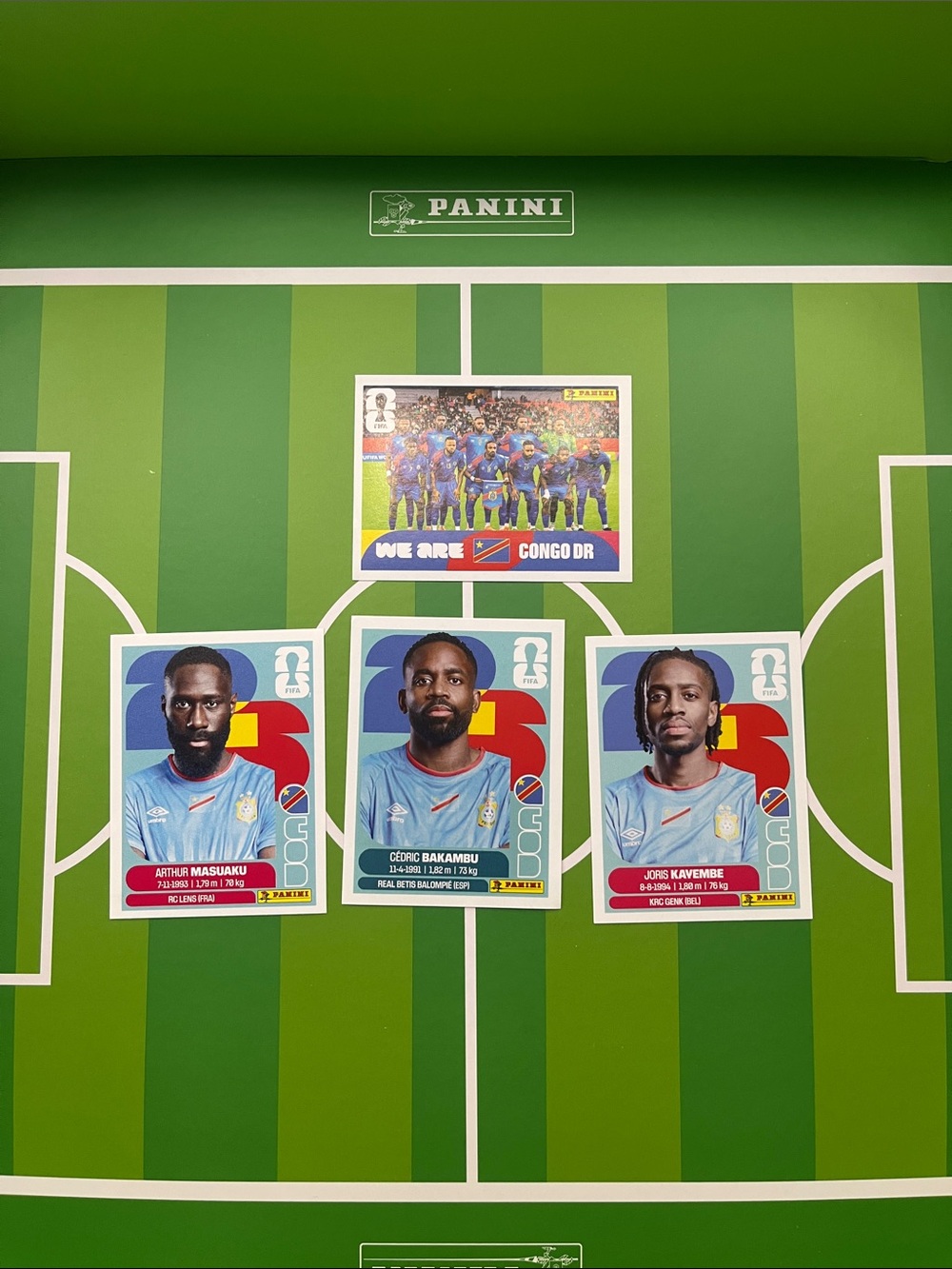 Congo DR World Cup panini sticker collection
